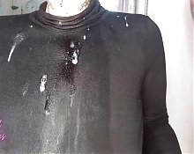 Filthy MILF wife rims me and chokes on my piss - Homemade amateur